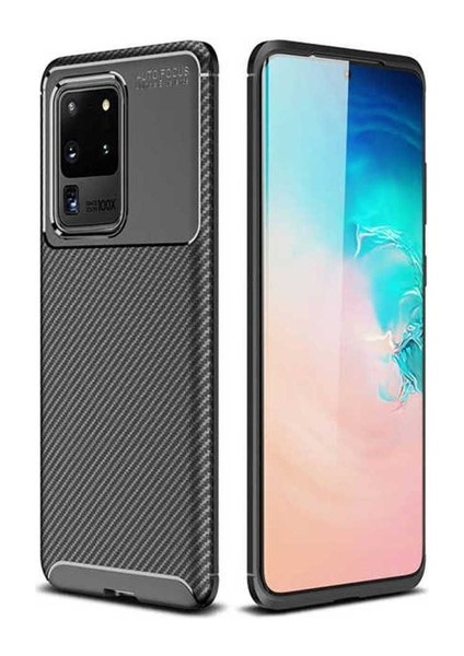 Samsung Galaxy S20 Ultra Uyumlu Kılıf Negro Silikon Kapak, Siyah