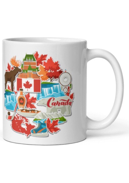 Kanada Hediye Kutusu 10 Parça Kupa Magnet Anahtarlık Kutu modelleri