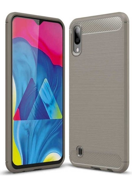 Samsung Galaxy M10 Uyumlu Kılıf Room Silikon Kapak, Gri