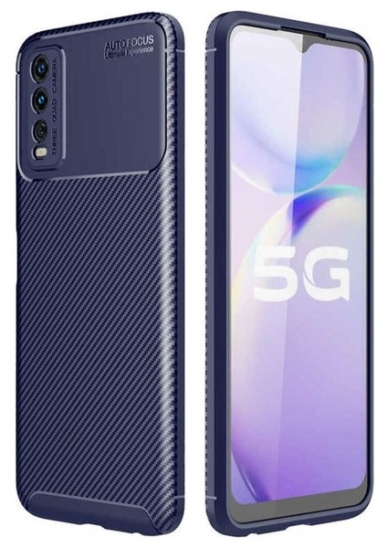 Vivo Y20S Uyumlu Kılıf Negro Silikon Kapak, Lacivert