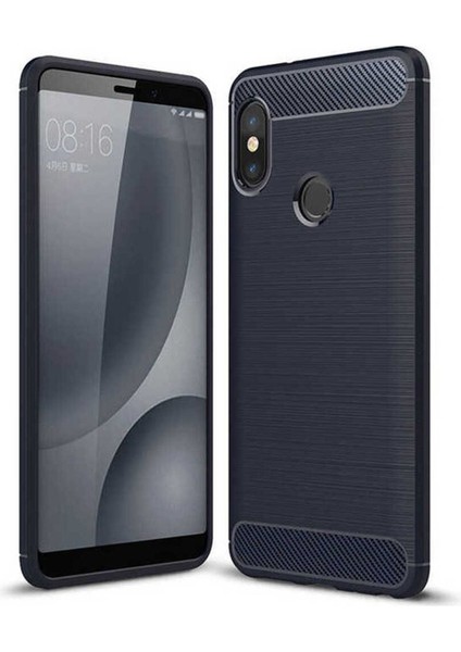 Xiaomi Mi 8 Uyumlu Kılıf Room Silikon Kapak, Lacivert