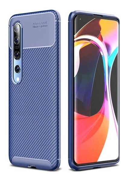 Xiaomi Mi 10 Uyumlu Kılıf Negro Silikon Kapak, Lacivert