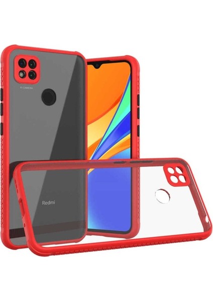 Xiaomi Redmi 9c Uyumlu Kılıf Kaff Kapak, Kırmızı