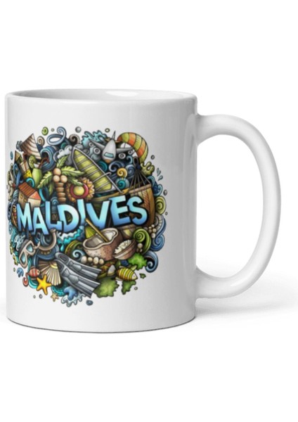 Maldivler Hediye Kutusu 10 Parça Kupa Magnet Anahtarlık Kutu modelleri