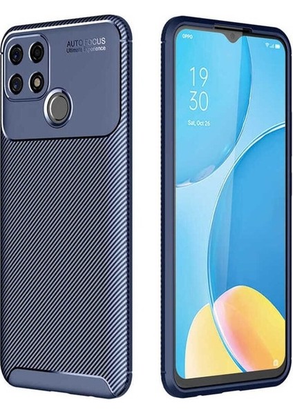 Oppo A15S Uyumlu Kılıf Negro Silikon Kapak, Lacivert