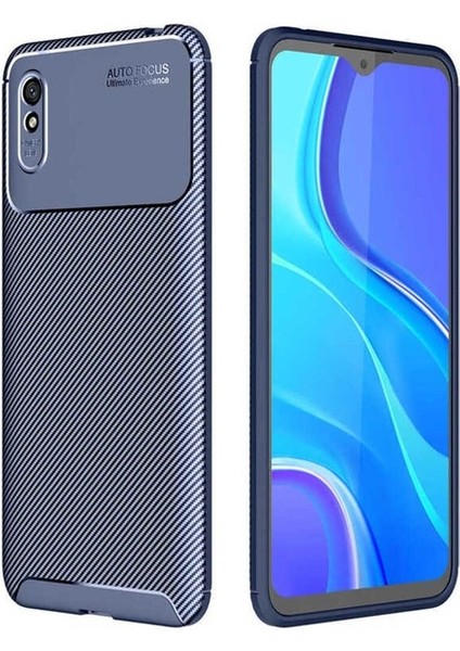 Xiaomi Redmi 9A Uyumlu Kılıf Negro Silikon Kapak, Lacivert