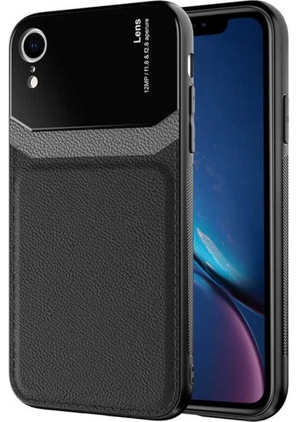 Apple iPhone Xr Uyumlu Kılıf Emiks Kapak, Siyah