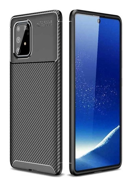 Samsung Galaxy A91 (S10 Lite) Uyumlu Kılıf Negro Silikon Kapak, Siyah