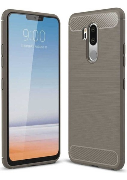 Lg G7 Uyumlu Kılıf Room Silikon Kapak, Gri