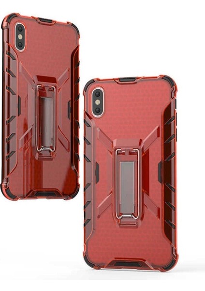 Apple iPhone x Uyumlu Kılıf Klik Silikon, Kırmızı