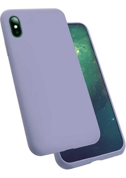 Apple iPhone x Uyumlu Kılıf Silk Silikon, Lila