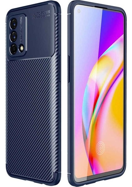 Oppo A74 4g Uyumlu Kılıf Negro Silikon Kapak, Lacivert