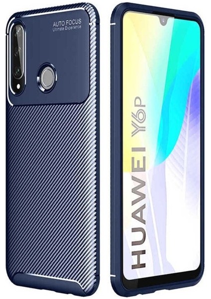 Huawei Y6P Uyumlu Kılıf Negro Silikon Kapak, Lacivert