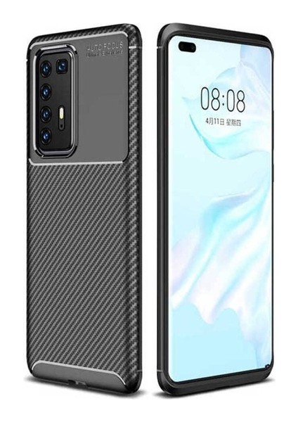 Huawei P40 Pro Uyumlu Kılıf Negro Silikon Kapak, Siyah