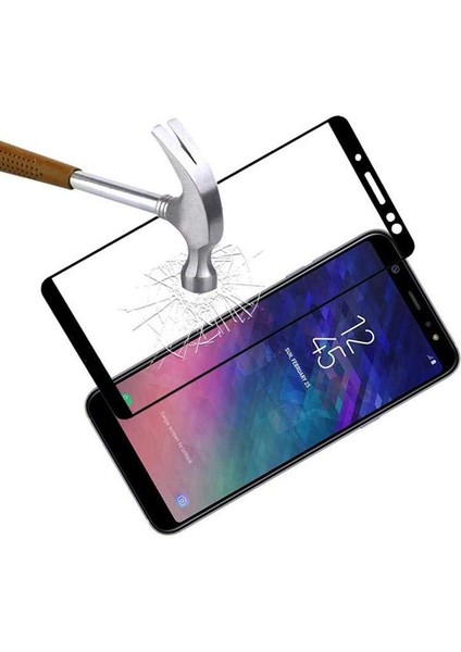 Samsung Galaxy A6 2018 Uyumlu Kenarları Kırılmaya Dayanıklı Cam Ekran Koruyucu modelleri