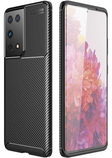 Samsung Galaxy S21 Ultra Uyumlu Kılıf Negro Silikon Kapak, Siyah