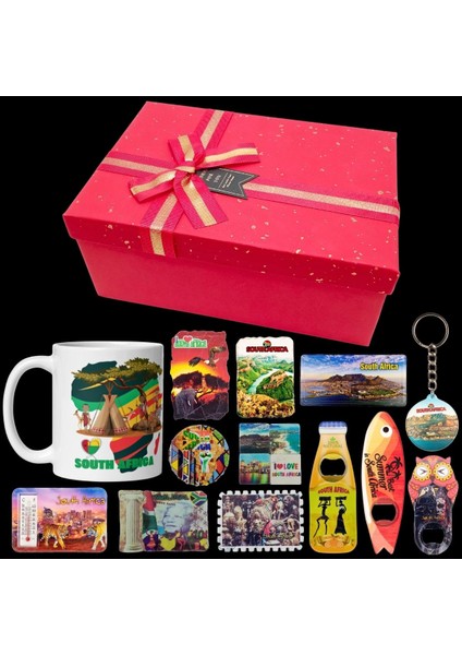 Afrika Hediye Kutusu 10 Parça Kupa Magnet Anahtarlık Kutu fiyatları