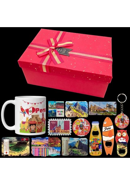 Peru Hediye Kutusu 10 Parça Kupa Magnet Anahtarlık Kutu fiyatları