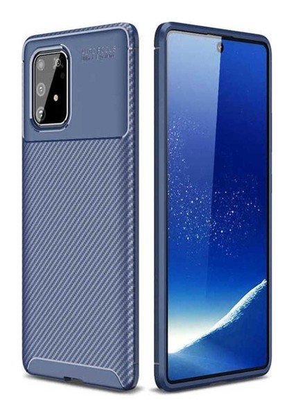 Samsung Galaxy A91 (S10 Lite) Uyumlu Kılıf Negro Silikon Kapak, Lacivert
