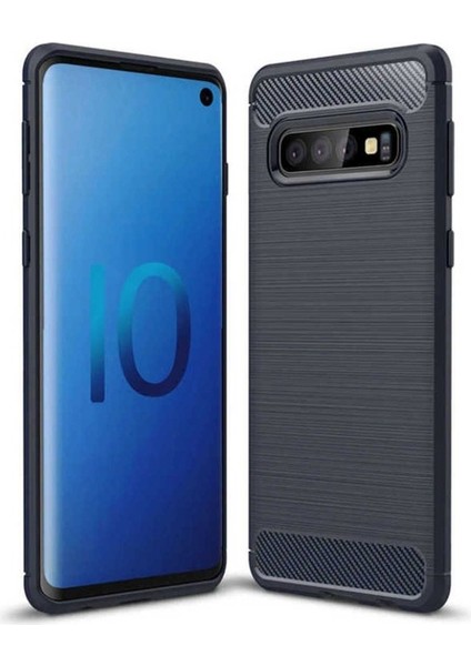 Samsung Galaxy S10 Uyumlu Kılıf Room Silikon Kapak, Lacivert