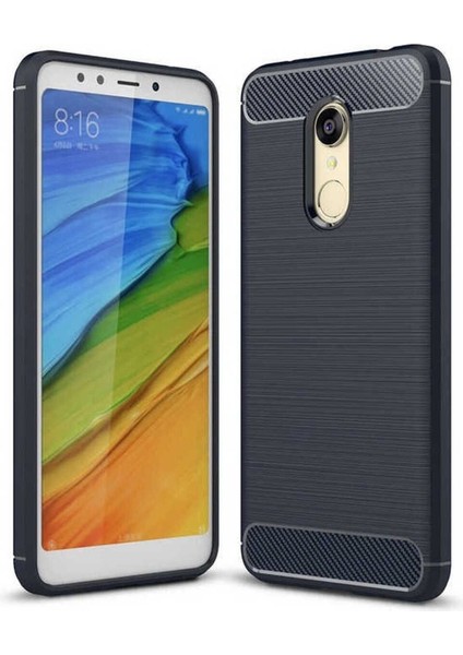Xiaomi Redmi 5 Uyumlu Kılıf Room Silikon Kapak, Lacivert