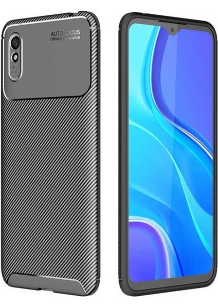 Xiaomi Redmi 9A Uyumlu Kılıf Negro Silikon Kapak, Siyah