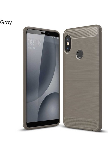 Xiaomi Redmi Note 5 Pro Uyumlu Kılıf Room Silikon Kapak, Gri