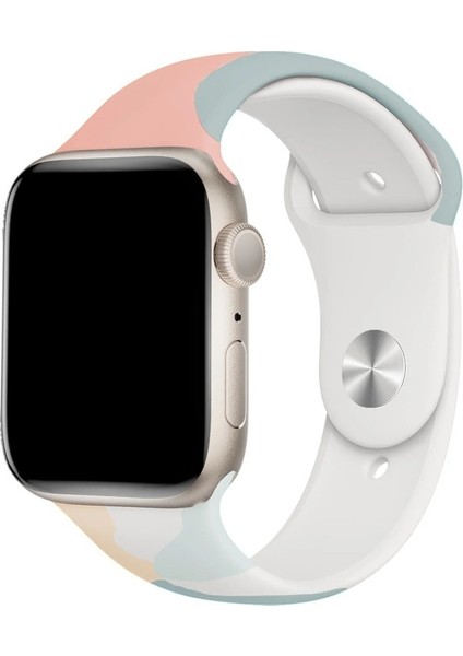 Apple Watch Uyumlu Kordon Silikon Esnek Yumuşak Kayış, Grape Fr