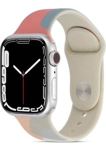 Apple Watch Uyumlu Kordon Silikon Esnek Yumuşak Kayış, Grape Fr