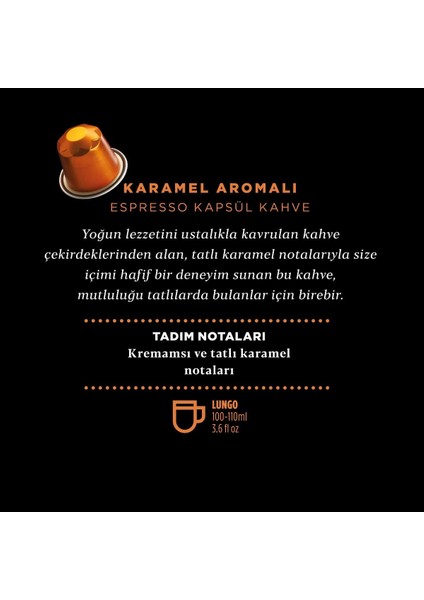 Kahve Dünyası Karamel Aromalı Kapsül Kahve 120 Kapsül