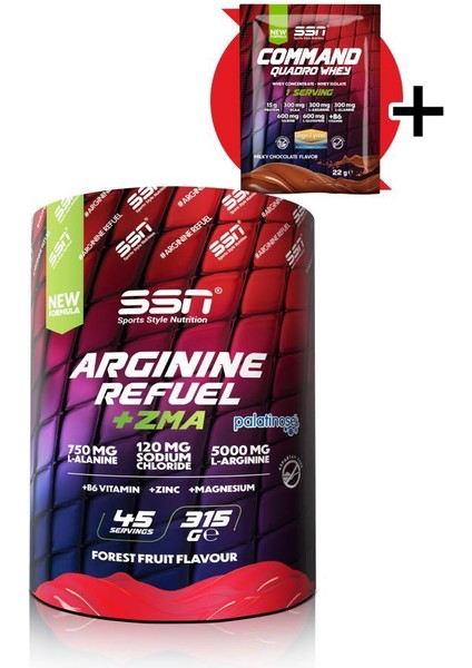 Ssn Arginine Refuel + Pump + Zma 315 G Orman Meyveli