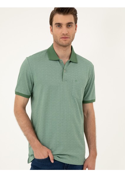 Erkek Haki Regular Fit Tişört 50288681-VR027