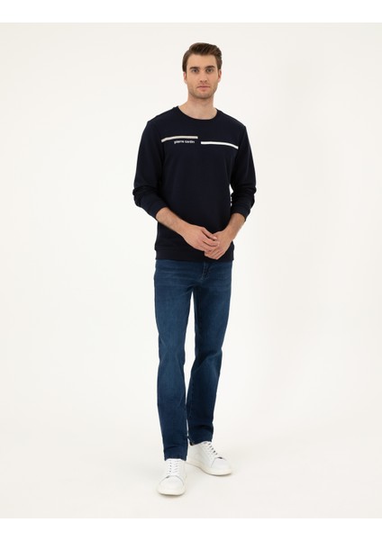 Pierre Cardin Erkek Lacivert Regular Fit Sweatshirt 50295755-VR033