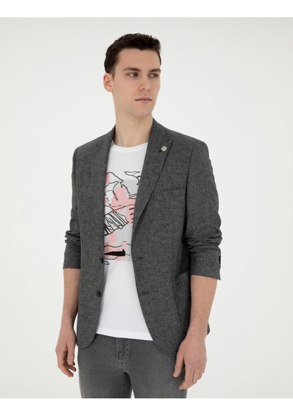 Erkek Antrasit Ex. Slim Fit Ceket 50285244-VR006 modelleri