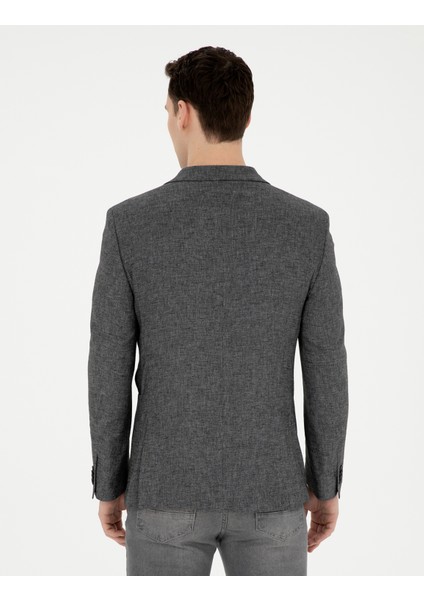 Erkek Antrasit Ex. Slim Fit Ceket 50285244-VR006 indirimleri