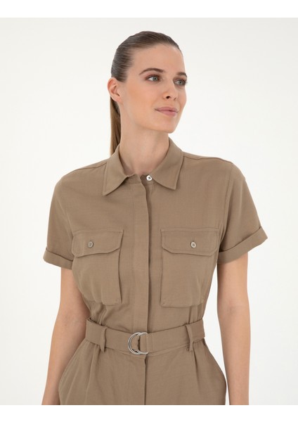 Kadın Bej Dokuma Tulum 50284599-VR011 fiyatları