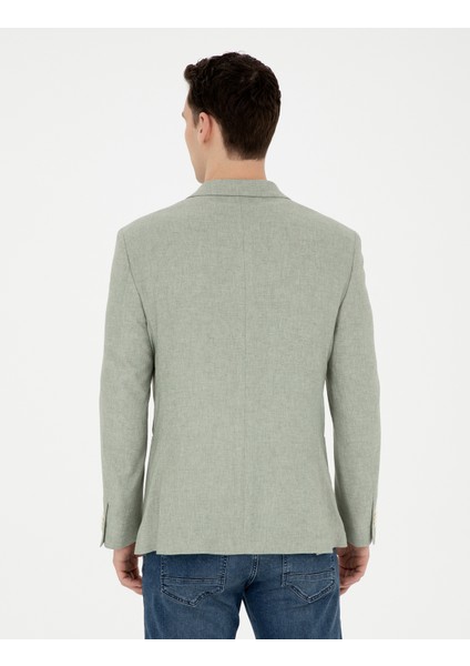 Erkek Açık Yeşil Ex. Slim Fit Ceket 50285244-VR092