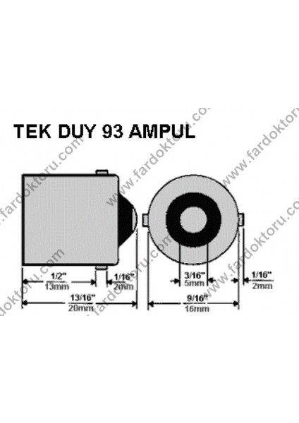 Seat Leon Mk3 LED Geri Vites Ampulü P21W 1 Adet