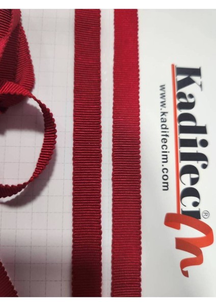1 cm Ithal Grogren Tahta Grogren Kırmızı 10 Metre