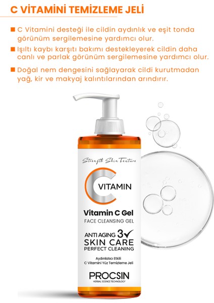 C Vitamini Yüz Temizleme Jeli 150 ML