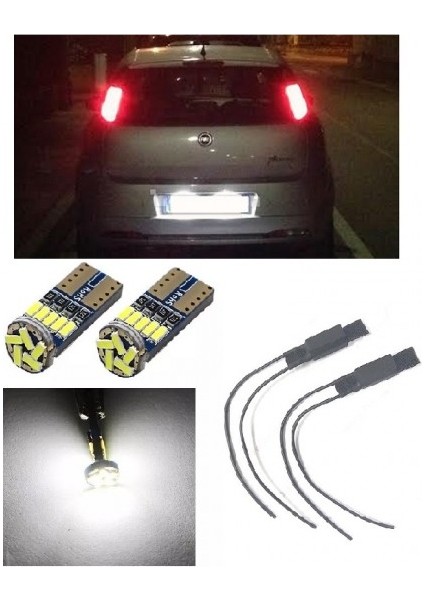 Fıat Punto LED Plaka Aydınlatma Seti T10