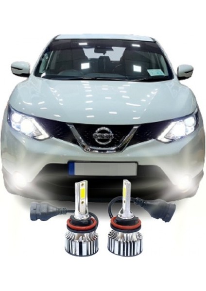 Nissan Qashqaı J11 LED Sis Farı Ampulü Duo H8
