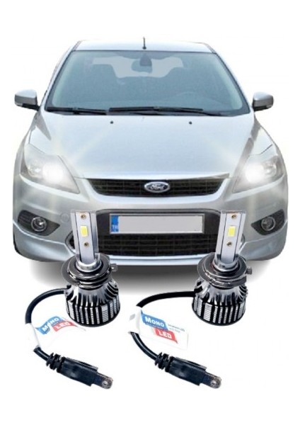 Ford Focus 2 Makyajlı LED Kısa Far Ampulü H7 Mono