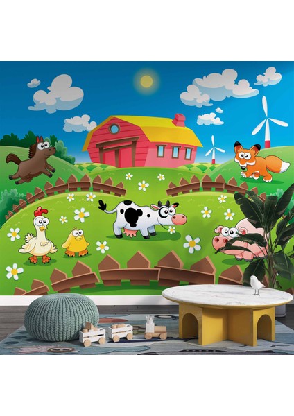 Çiftlik Çocuk Çocuk Odası Duvar Kağıdı Baskı modelleri