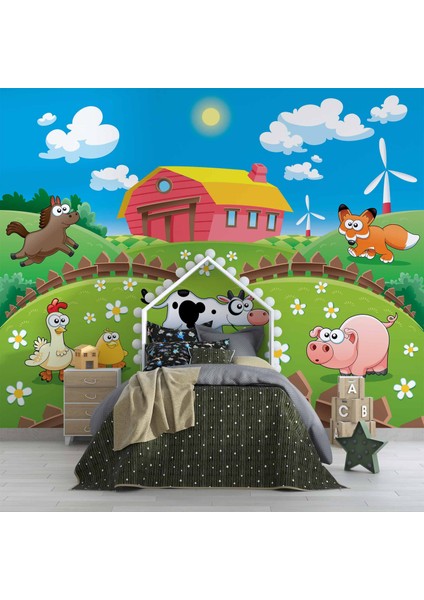 Çiftlik Çocuk Çocuk Odası Duvar Kağıdı Baskı fırsatları