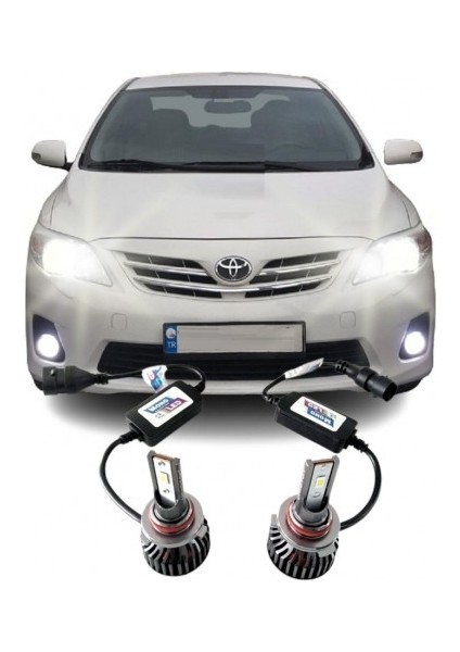 Toyota Corolla E150 LED Uzun Far Ampulü Mono Hb3