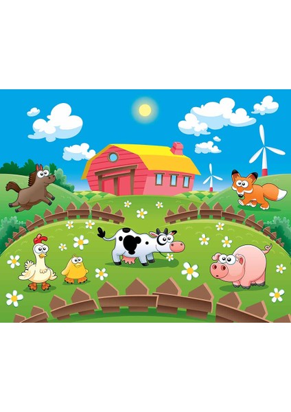 Çiftlik Çocuk Çocuk Odası Duvar Kağıdı Baskı indirimleri
