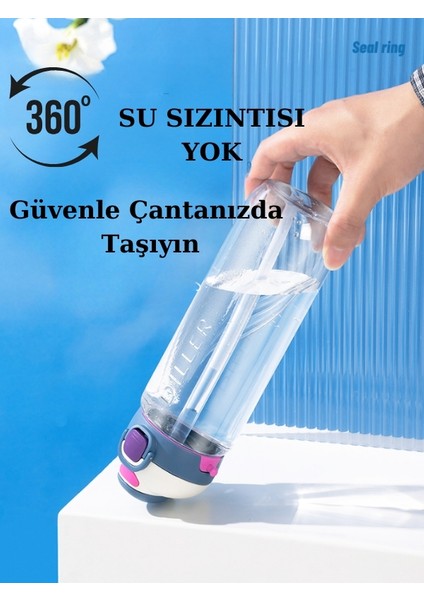 Tritan Pipetli Pipetsiz Kullanım Matara 780 ml