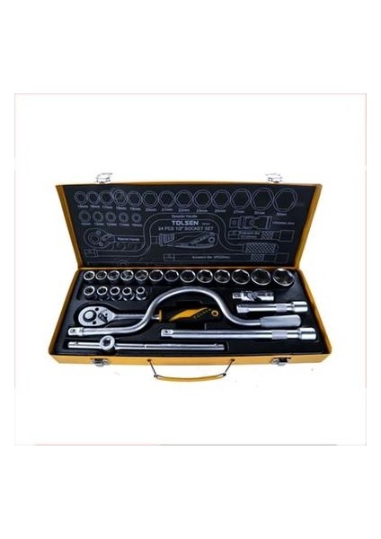 15141 Tolsen 24 Adet 1/2" Lokma Takımı