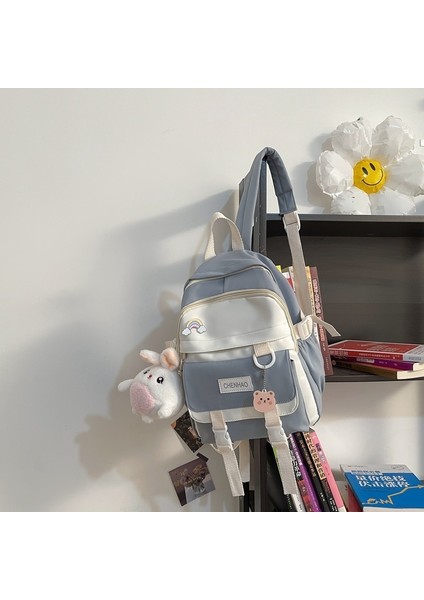 Sırt Çantası Yeni ve Sade, Erkekler ve Kadınlar Için Aynı Tarzda, Ortaokul Öğrenci Çantası, Ultra Hafif Öğrenci Çantası (Yurt Dışından)